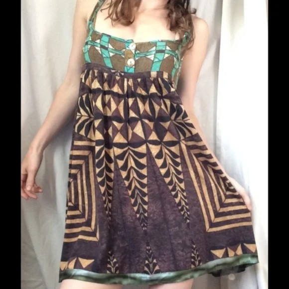 Free People Dresses & Skirts - Free People Tribal Mini Dress size M